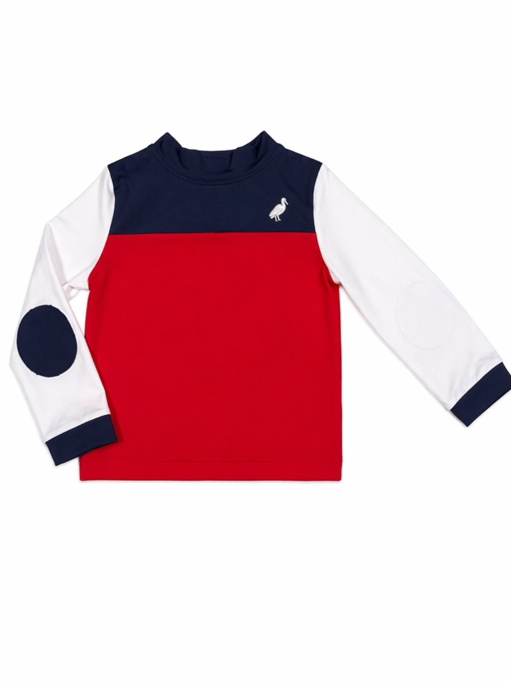 Beaufort Bonnet Company Rash Guard 12-18M Preppy Boys Swim Shirt colorblock red